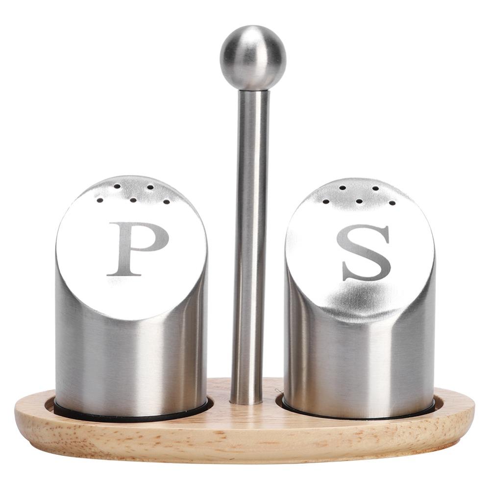 Stainless Steel Seasoning Bottle Small-Hole Lid Spice Container Easy Spice Jar Set  Countertop