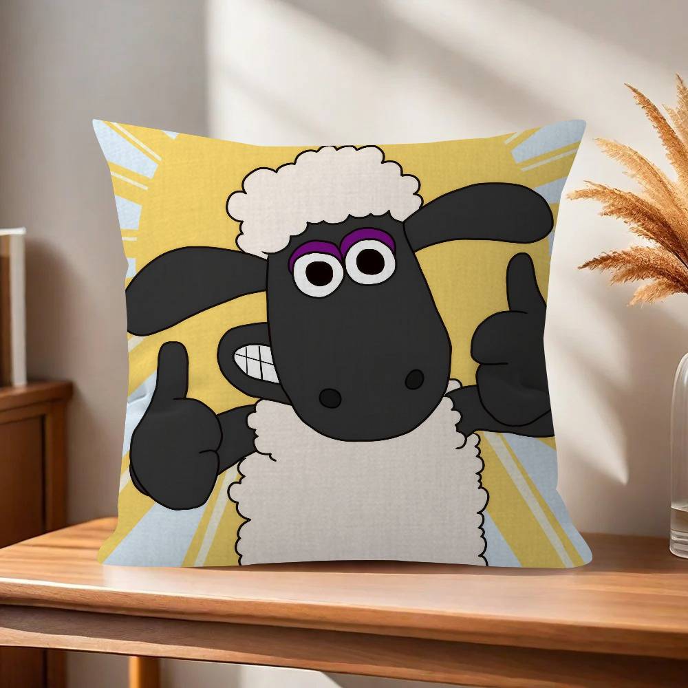 Pillow Cover Design cushion Cover decor Holiday Decorati SShaunSthe Cute Ssheepp 30x30cm