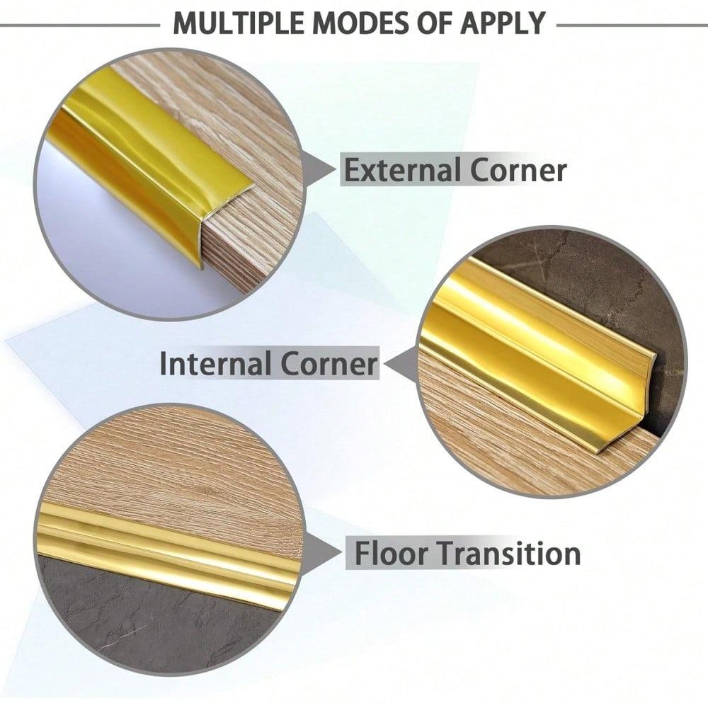 1pc 3m/118.11in Self Adhesive Wall Tape Protector Trim Wall Corner Guard Edge Stick Molding Trim Windows Tables Countertop Frame