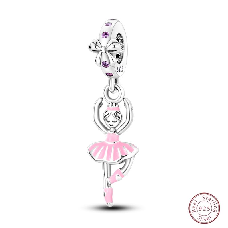 Copper Beaded Pendant Shiny Zirconia Cute Bow Original 3Mm Bracelet Women Fine Jewelry