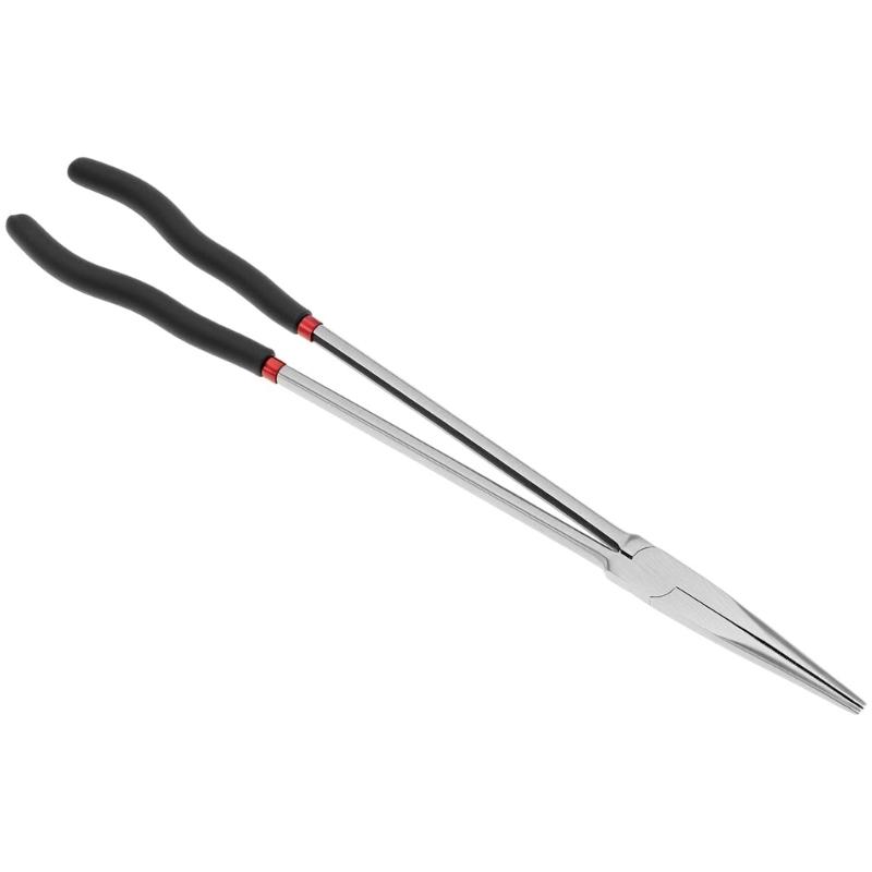 High Carbon Steel Straight Long Nose Pliers 16inches Long For Automotive Electrical And Jewelry Making Electrical Tasks