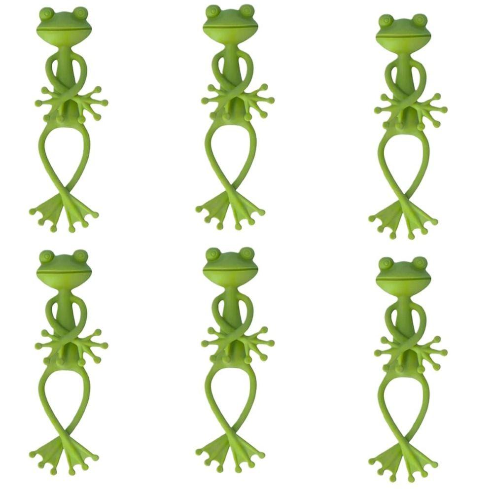 1/2/4PCS Universal Frog Plant Supports Green Frog Flower Pot Hugger Frog Plant Stand  Garden Decor