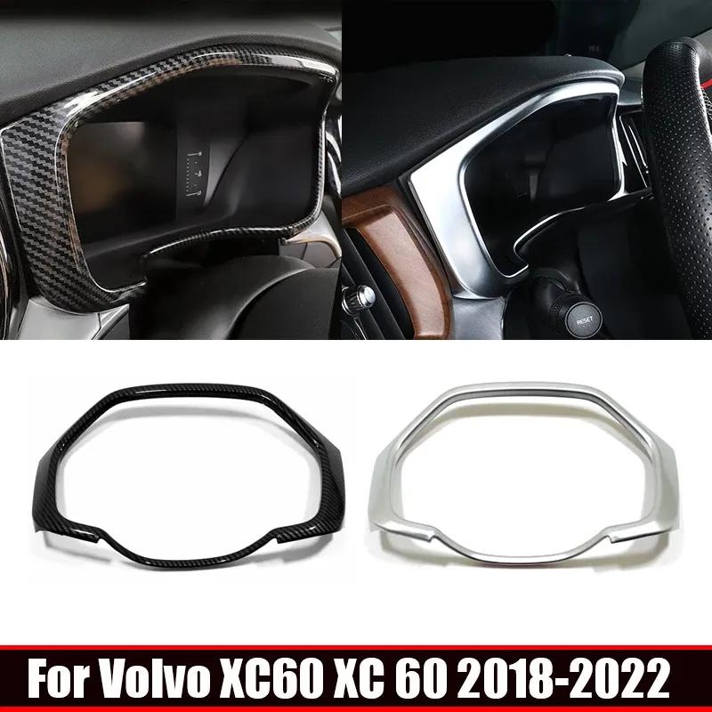 For Volvo XC60 XC 60 2018- Interior Accessories Kit ABS Carbon Fiber Dashboard Trument Screen Decoration Cover Trim