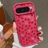 Gradient Rainbow Love Heart Case For Google Pixel 10 Pro XL Shockproof Bumper Soft Silicone Phone Back Cover For Pixel 9A 9 8 7 Pro 8A 7A