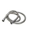 1/2" Stainless Steel Shower Hose 1.5/2M Silver Explosion-Proof Plumbing Hose for Showerhead,Rainfall Shower and Bath Faucet