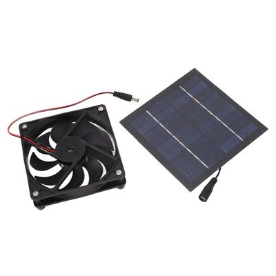 Zonnepaneel Ventilator Kit 50W Aangedreven Draagbaar voor Kas Schuren Kippenhok Huisdierenhuis Raam Afvoer