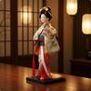 Bambola Geisha Giapponese Lavorazione Intricata Statuetta Tradizionale da Collezione