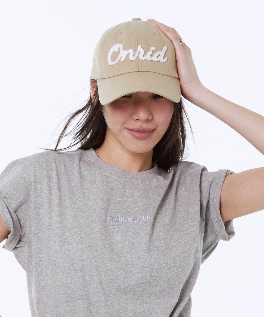 ONRIDPROJECT Applique Twill Logo Ball Cap - Beige