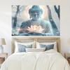 VIKAMA 2026 Guanyin White Lotus Tapestry Zen Minimalist Spiritual Wall Art Meditation Room Studio Home Bedroom Decor