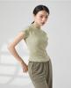 Yuoku Short Sleeve Ballet Blouse with High Stretch Top for Practice and Classical Ballroom Dance Costume High Women's Neck, Lessons, Dance, (Size L,