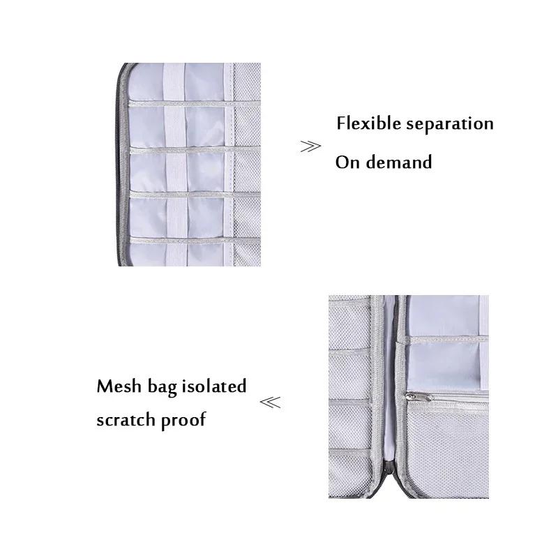 Travel Cable Bag Portable Digital Storage Pouch Charger Data Cable USB Bag Organizer Waterproof Electronic Accessory Storage Bag