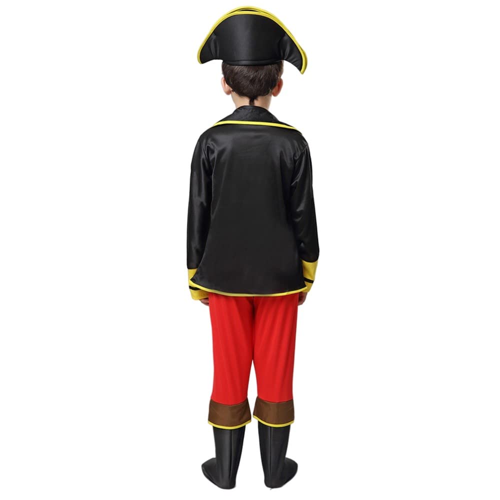 UPENC Pirate Halloween Costume Set for Caribbean with Sword and Skull and Pirate Size Perfect for and Performances Kids, Pirates, Print, Eyepatch,