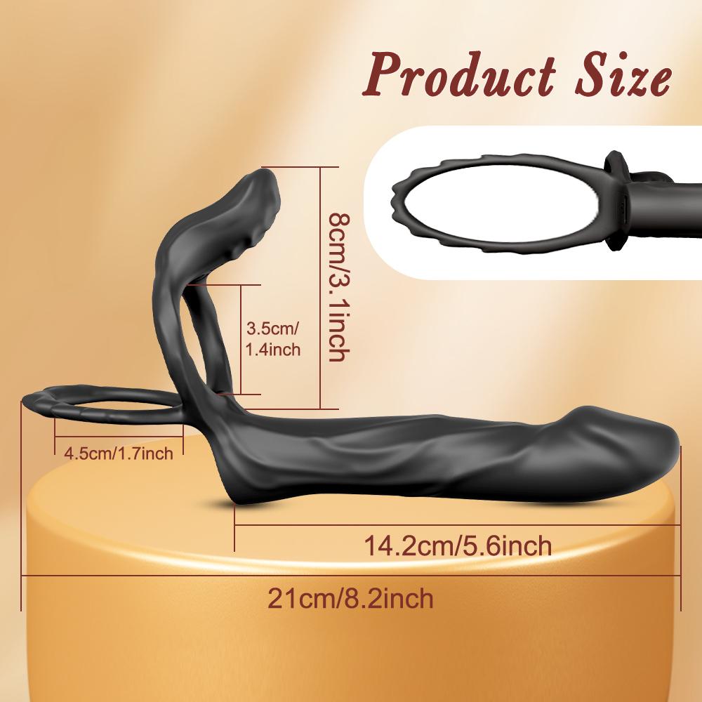 Anal Plug Dildo Vibrating Double Penetration Butt Plug Vibrator Cock Ring For Men Strap On Penis Vagina Sex Toys For Couples