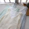 2025 Summer Korean-Style Hollow Knitted Camisole Vest for Women