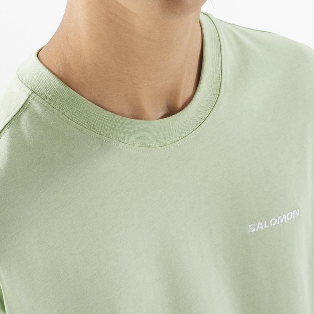 SALOMON Rx Skin-Friendly Breathable Comfortable Soft Dopamine Short Sleeve T-Shirt Men Tops Green LC2527300