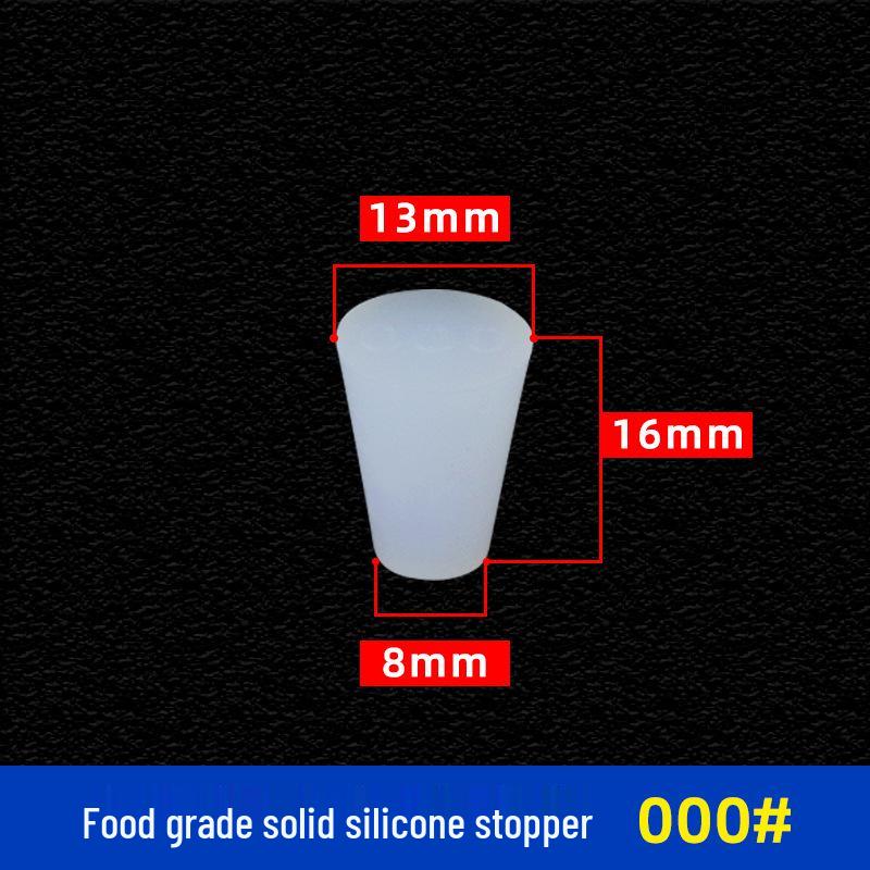 

Transparent Food-Grade Silicone Stopper with Hole for Test Tubes