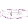 VidaXL Ottoman Bed Frame with Mattress Dark Grey 160x200 Cm Velvet 3311196