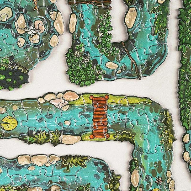 Edge Piece Puzzle Game - Unique River-Themed 501-Piece Jigsaw Puzzle for Adults & Families, Challenging Edge-Piece Design, Summer Day on The River Art