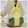 Autumn Waterproof Nylon Backpack: Versatile Color-Block Design for Students and Outings