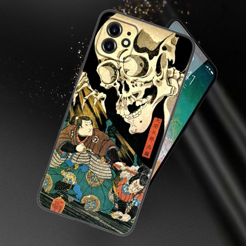 Tokyo Japanese Art Phone Case For Apple iPhone 13 12 Mini 11 Pro XS Max XR X 8 7 6S 6 Plus SE 2022 2020 5S 5 Soft Black Cover
