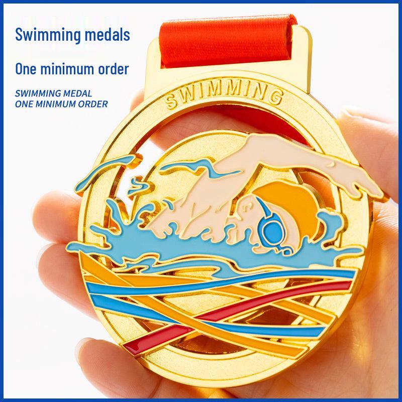 Custom Swimming Competition Medals & School Commemorative Plaques