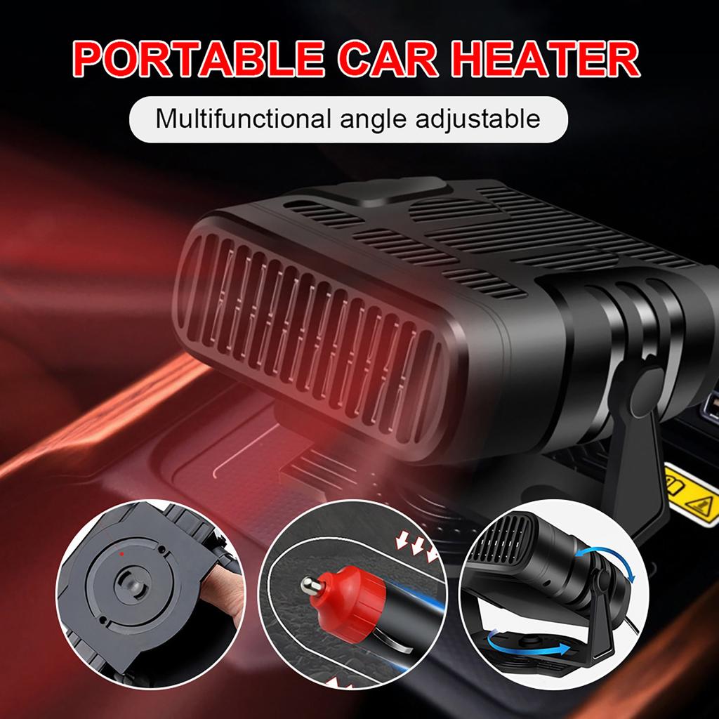 120W Car Heater 12V Portable Car Heater Fan 2 IN 1 Electric Cooling Heating Auto Windshield Defroster Car Anti-Fog Heater