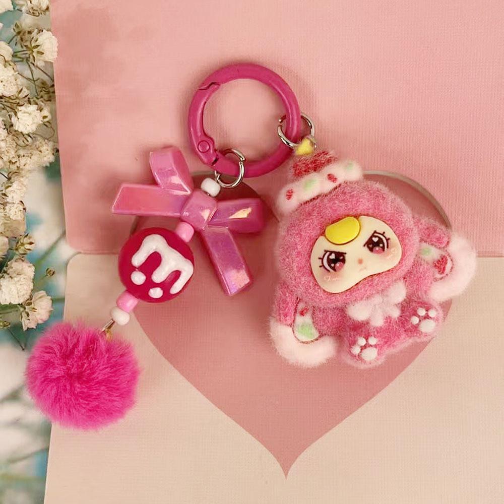 Sweet Dessert 3y Kids Keychain Cartoon Soft Rubber Bag Charm For Kids Gifts