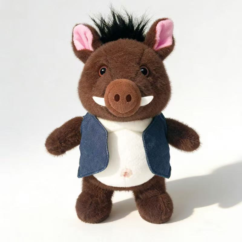 Neueste Simulations-Anzieh-Wildschwein-Puppe Kawaii Kuscheltier Plüschtier Figur Cartoon Anime Niedlich Kinder Geburtstags-Feiertagsgeschenk Puppe