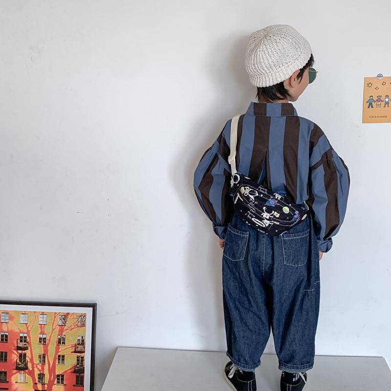 Trendy Childrens Canvas Shoulder Bag For Boys And Girls Stylish Crossbody Pouch