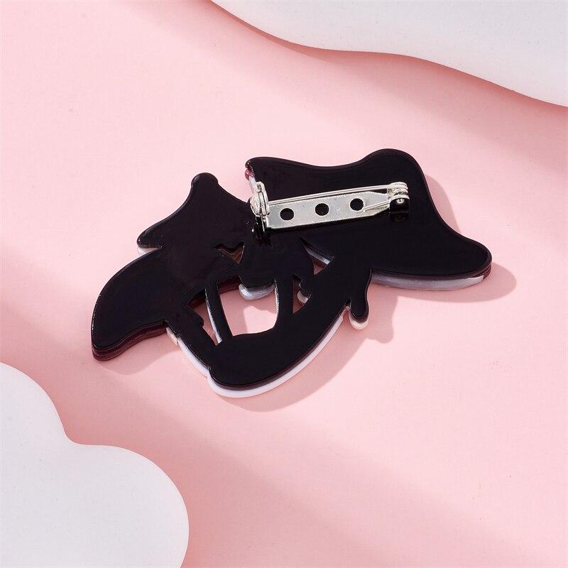 Blucome Broszki w kształcie grzybów damskie stylowe akrylowe materiałowe rośliny nowo przybyłe proste słodkie akcesoria urodzinowe na torbach ubrania