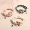 Cat Collar with Cute Flower Adjustable Buckle Cat Collar Bell Collar Cat Small Pet Supplies Kitten Collar Small Dog Acce