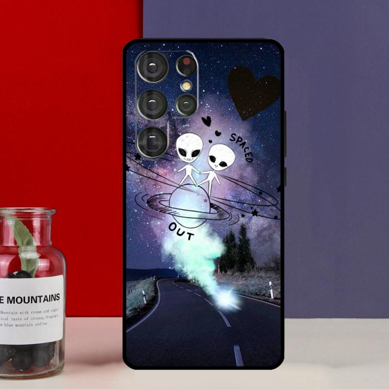 Aesthetic Alien Funda Case For Samsung Galaxy S25 Ultra S9 S10 S20 S22 Plus S21 FE S23 S24 Ultra Phone Cover