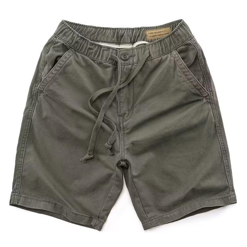 Urban Men's Breathable Elastic-Waist Summer Shorts - Versatile, Lightweight, Loose Fit