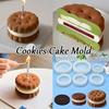 Set Matrițe Silicon Tort Mousse Brioșă Emoji - DIY 3", 4", 6" Sandvișuri Cookie cu Stoarcere.