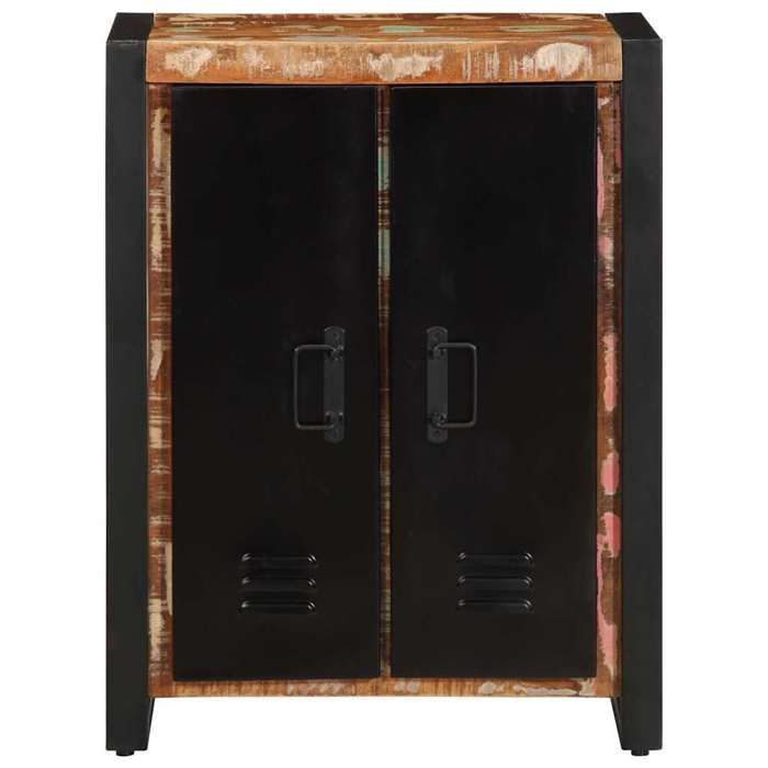 VidaXL Buffet multicolore 55x35x70 cm bois massif récupération, armoire, placard, buffet haut, armoire latérale, armoire de 4013574