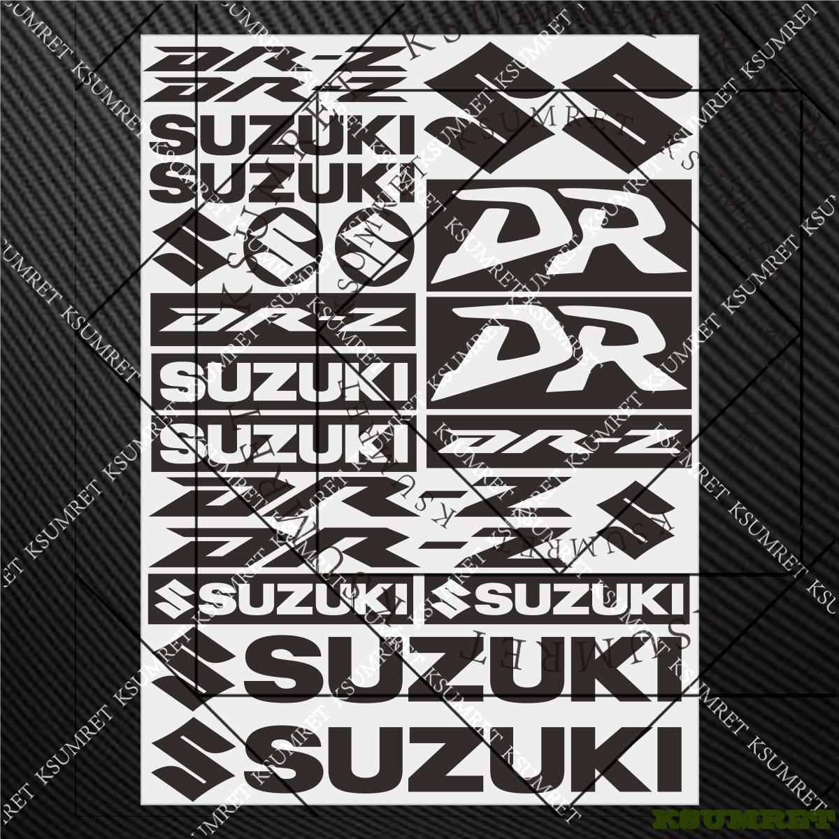 AAGK1 For Suzuki Drz 400 Stickers Motorcycle Sticker Decal Kit чёрный