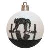 6PC/Box Halloween Tree Hanging Decor Home Plastic Halloween Ball Ornaments Terrible Atmosphere Hanging Balls Party Decorations