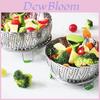 Stainless Steel Steamer Rack With Foldable Design For Home Cooking And Fruit Drainage