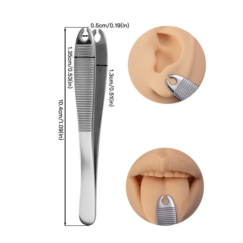 Colorful Body Piercing Pliers Surgical Steel Fix Forceps Tweezers For Septum Cartilage Tongue Body Piercing Clamp Tool