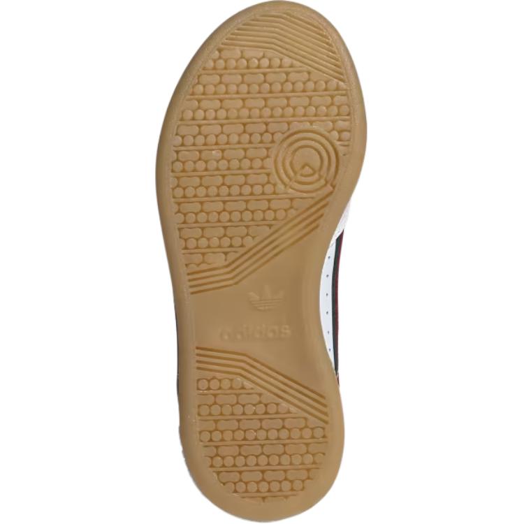 Adidas Originals Continental 80 Leather Comfortable Versatile Durable Non-Slip Low-Top Training Shoes Kids Sneakers White EF3062