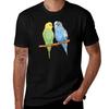 Budgie Couple Tshirt Summer Sports Quick Dry Tshirt