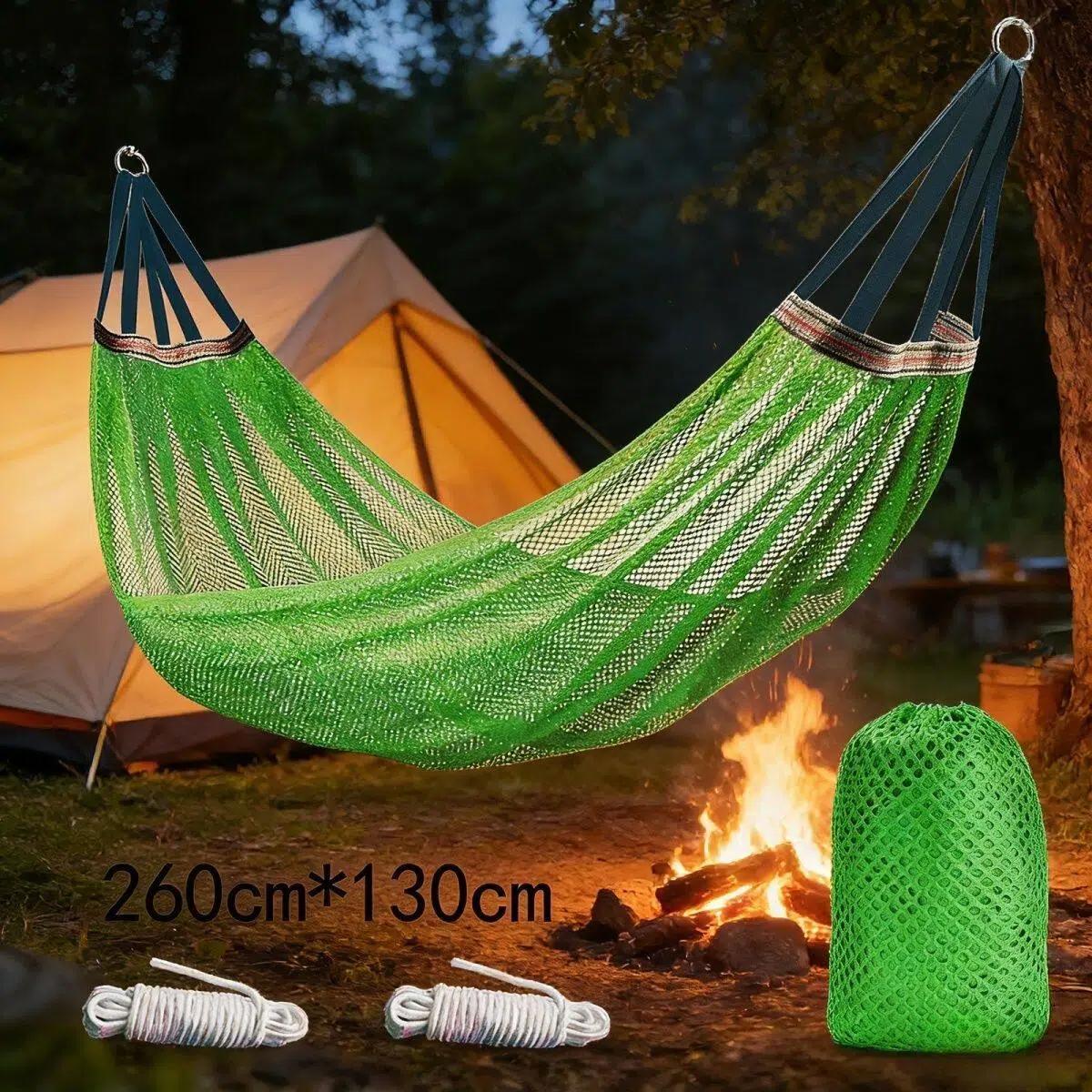

1Set Hammock with Straps and Storage Bag, Lightweight and Durable Textile Material Suitable for Beach Picnics and Hiking Trips