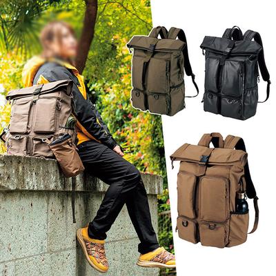 Outdoor Sports Hiking Travel Rucksack Large-capacity Waterproof Riding Backpack Multi-pocket Field Tactical Roll-up Backpack