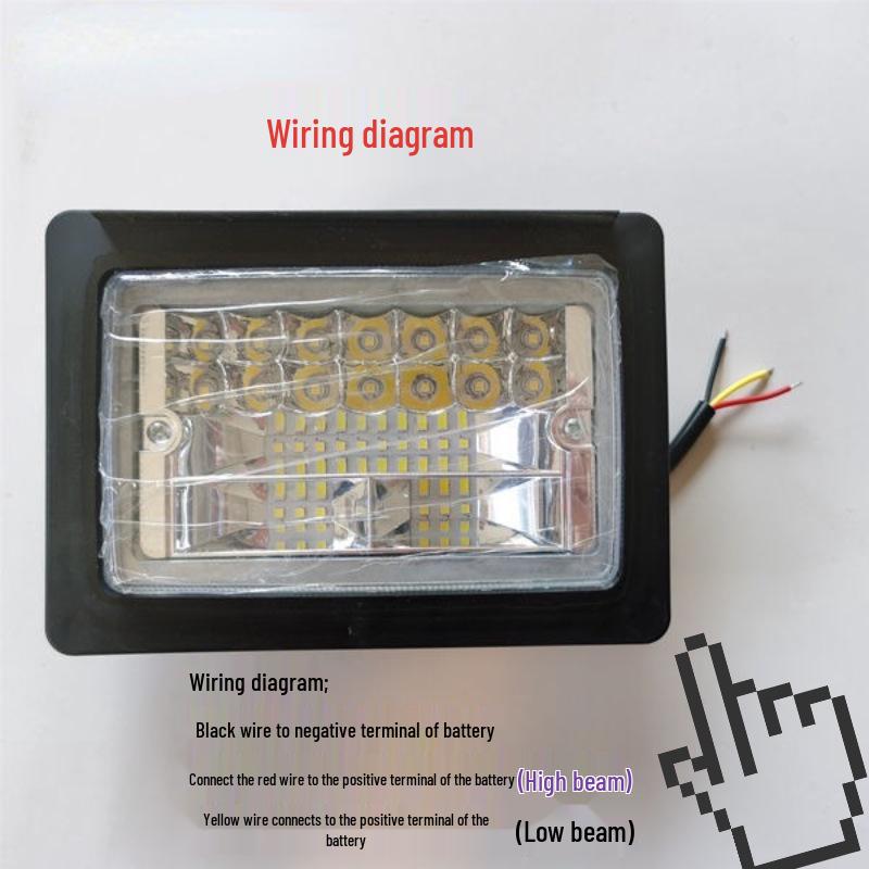 Shifeng LED Headlights for Tractors, Forklifts, and Loaders Iron
