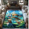 Zelda Crystal Velvet Rug, Soft Anti‑Slip Crystal Velvet Carpet for Living Room Bedroom Home Decor