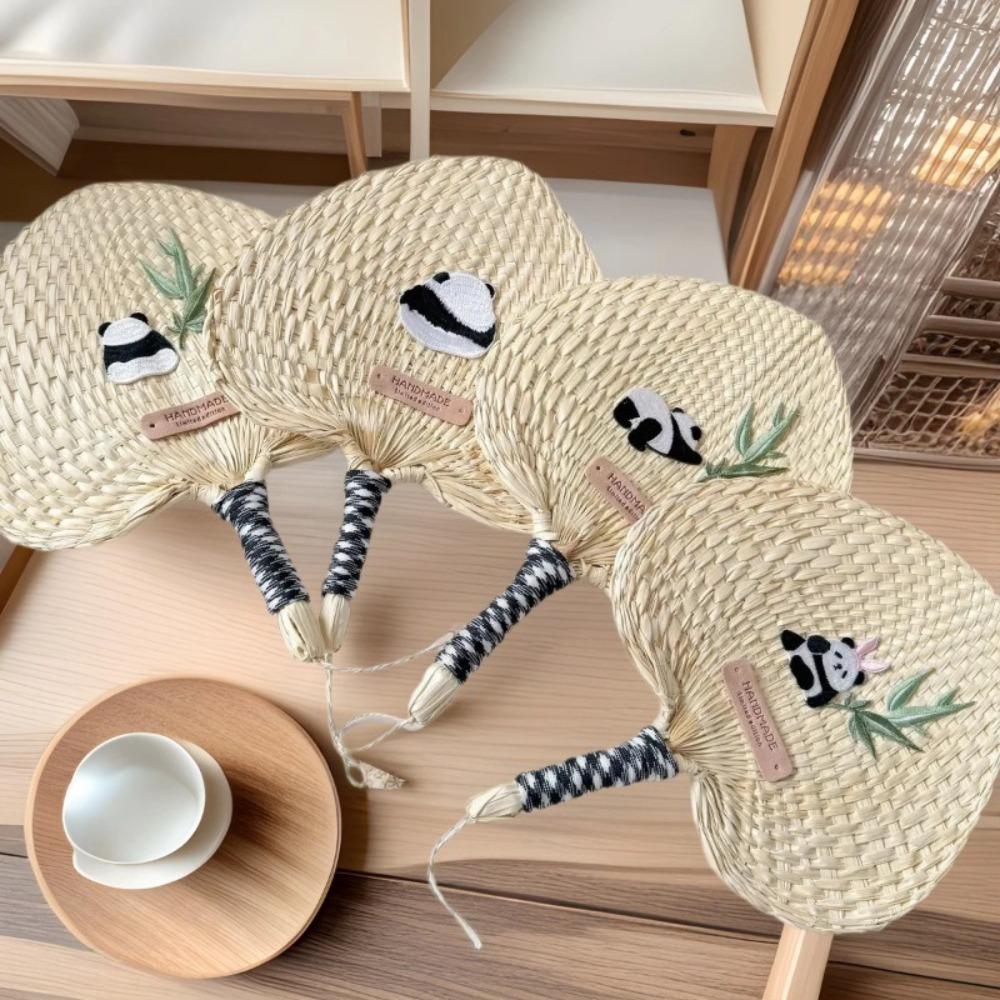 Vintage Cattail Fan Chinese Style Handheld Fan Home Decor Crafts Woven Fan  Wedding Party