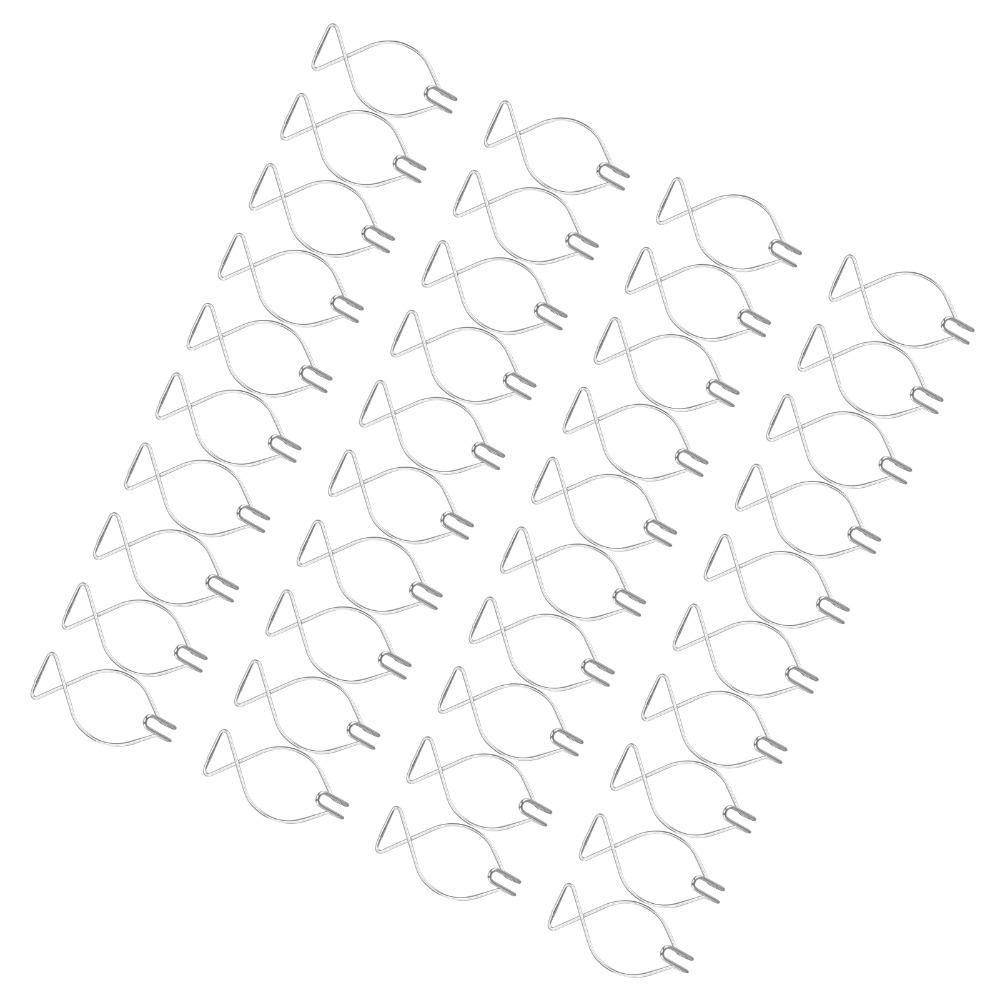 40 Peças Gancho de Teto de Aço Galvanizado Gancho Prateado para Teto Falso Gancho de Pendurar Salas de Aula