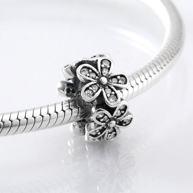 Perles fines en argent sterling 925 de forme ronde La famille est là où l'amour grandit Perles fines à faire soi-même adaptées aux bracelets à breloques originaux Fabrication de bijoux