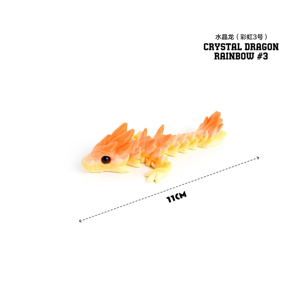 3D Printed Dragon Toys Colorful 3D Flexible Articulated Dragon Toy for Home Desk Decoration Stress Relief Toy for Kids & Adult