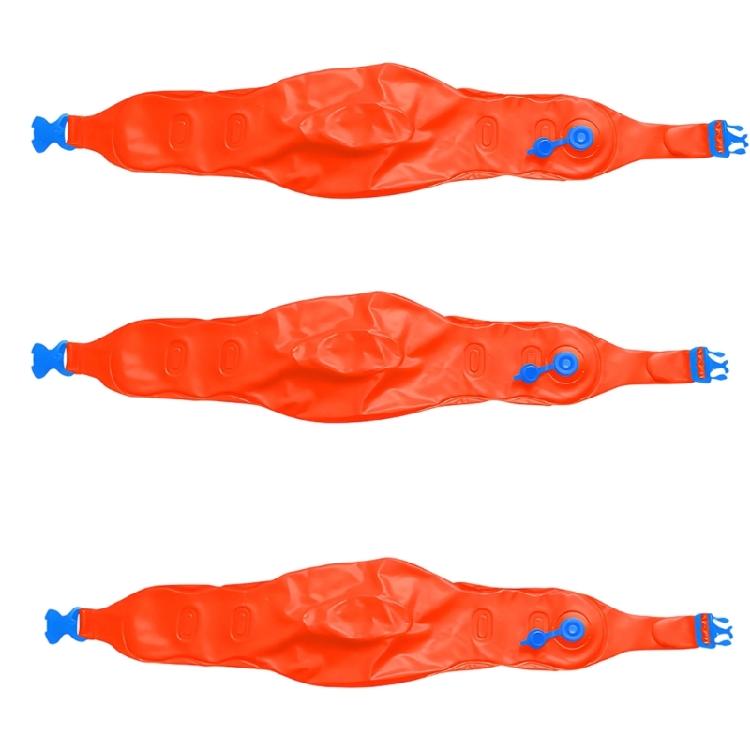 Water Safety Flotation Belt Swimming Assisted Inflatable Back Float Belt PVC Inflatable Swim Strap Easy To Use